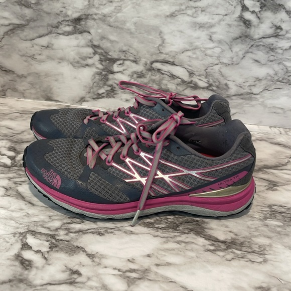 The North Face Ultra Cardiac Grays and pink Women's Trail Running Shoes US 8 - Picture 7 of 15